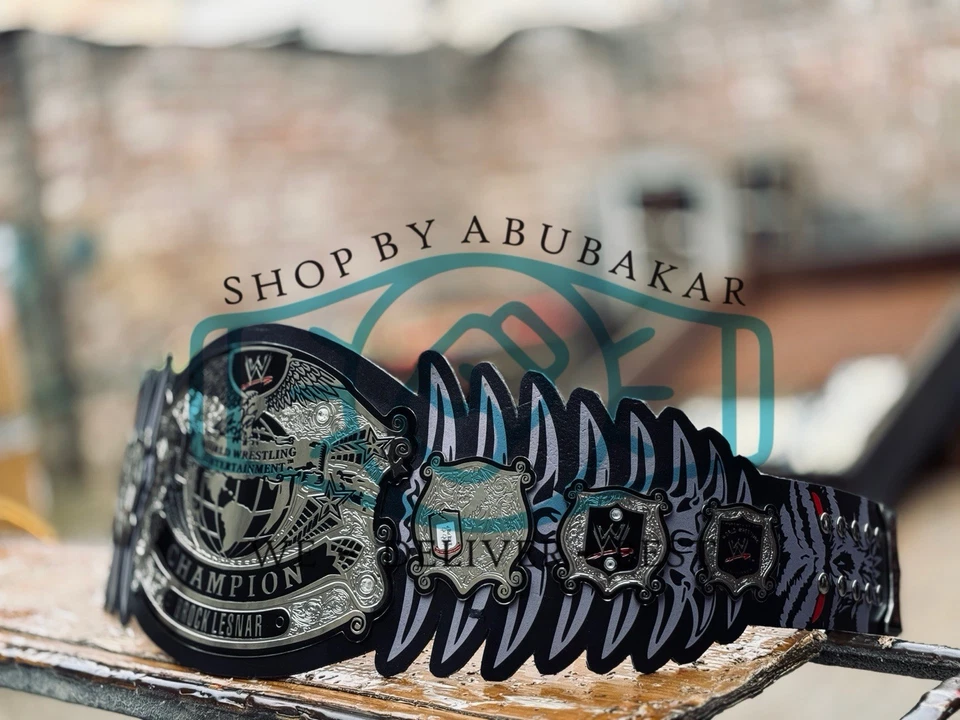 BROCK LESNAR ПОДПИСЬ ЧЕМПИОНАТА РЕПЛИКА НАЗВАНИЕ РЕМЕНЬ 2 ММ ЛАТУНИ - Изображение 4 из 4