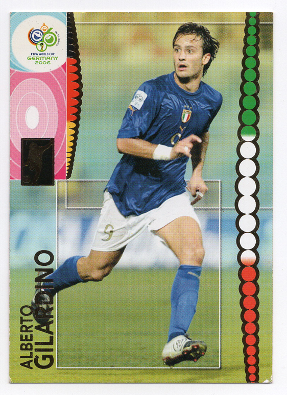 海外サッカーカード　アルゼンチン　ウバルド　フィジョール 128. Alberto Gilardino (Italy) Panini FIFA World Cup Germany 2006