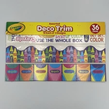 Crayola Crayons Bulletin Board Deco Trim Border Colorful Classroom Decorations
