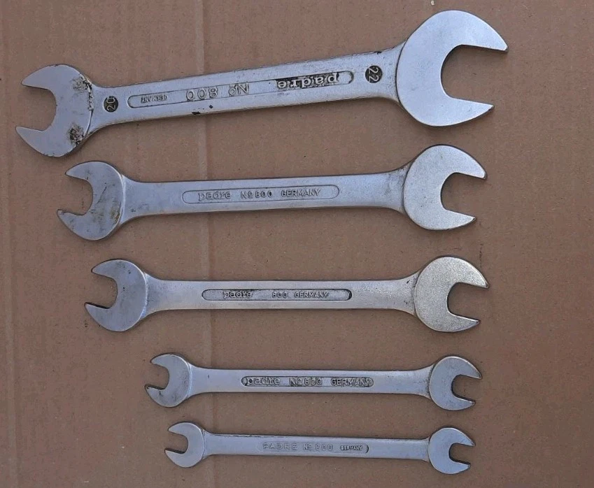 Chiavi Inglesi Vintage PADRE N.800 Germany 5 Pz. - Immagine 2 di 3