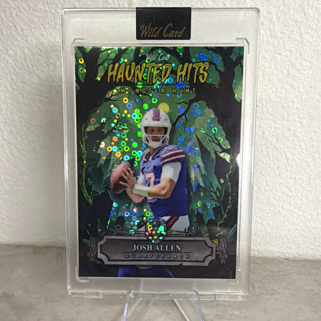 Josh Allen 2025 Wild Card Haunted Hits Monster Hunt 3/3 SSP Bills