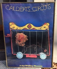 ALEXANDER CALDER VINTAGE MODERN ART CIRCUS LITHOGRAPH POSTER OLD WHITNEY MUSEUM