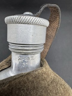 Original 1937 German Water Canteen Maker Marked ZPStZ