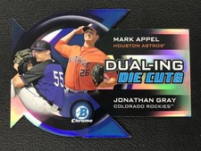 2014 Bowman Chrome #DDC-AG Mark Appel / Jonathan Gray Dualing Die Cut Refractor