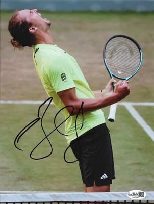 Alexander Zverev Signed 8x10.5 Photograph Autograph Tennis JSA COA