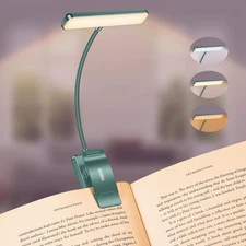 19 LED Rechargeable Book Light for Reading in Bed with Memory Function- Eye Cari