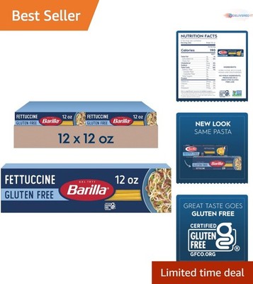 Gluten Free Fettucine Pasta 12oz Non-GMO Corn Rice Pasta for Cooking