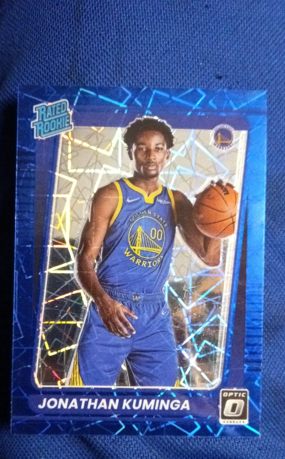 2021-22 Panini Donruss Optic - Rated Rookie Jonathan Kuminga #190 Blue Velocity