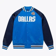 MENS MITCHELL & NESS HOF N&N SATIN JACKET MAVERICKS DIRK NOWITZKI