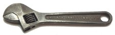 Rare Vintage HJORTH 6" Crescent Adjustable Wrench Made Jamestown N.Y. USA Used