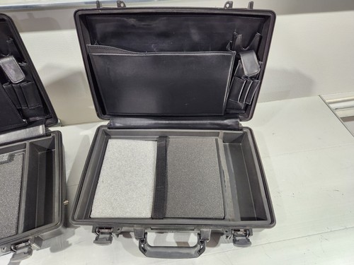 Coque de protection pour ordinateur portable Pelican 1490 - Lot de 2 - Surplus militaire américain noir - Photo 3/10