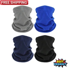 1P Winter Neck Gaiter Warmer Windproof Face Mask Scarf Fleece Outdoor Face Cover