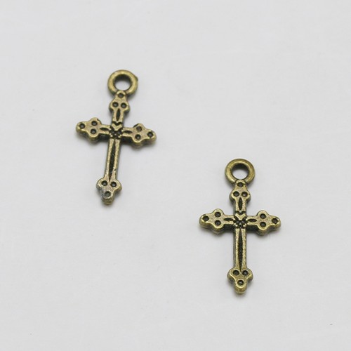 10pcs Alloy Cross Shape Pendants Charms DIY Jewelry Making Accessory for - Picture 5 of 12