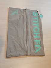 NEU MIT ETIKETT STITCH FIX REISSVERSCHLUSS STOFF SCHUHBEUTEL Schrank AUFBEWAHRUNG GRAU 16 x 12" 