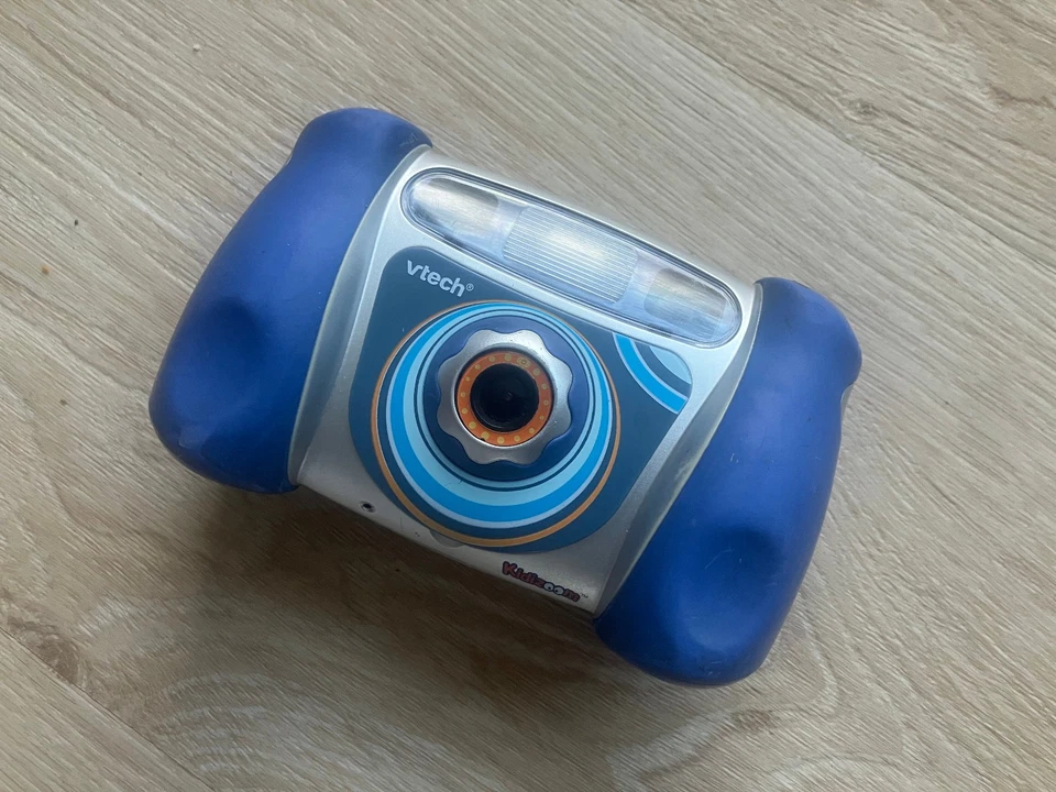 VTech Kidizoom 5.0 Kinderkamera Digitalkamera Blau Orange + Anleitung USB Kabel