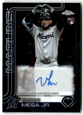 Topps Chrome MLB 2025 No. AC-VM Victor Mesa Jr. Rookie Auto