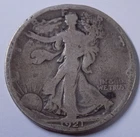 1921-S 50c Walking Liberty Half Dollar Good details, obverse rim bump