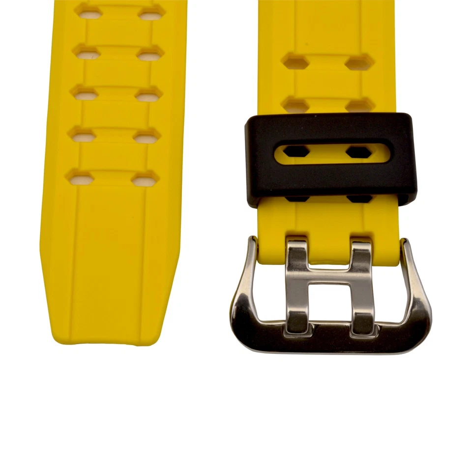 Correa de reloj CASIO GA-1000-9B original de goma amarilla Foto 4 de 4