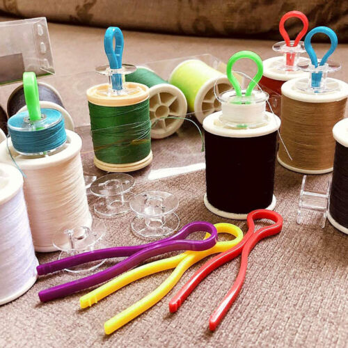 20x Multicolors Plastic Thread Bobbin Clips Holder for Sewing Machine Organizer - Picture 1 of 12