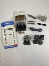 Hair Barrettes  Side Combs Mixed Lot Of Accessories