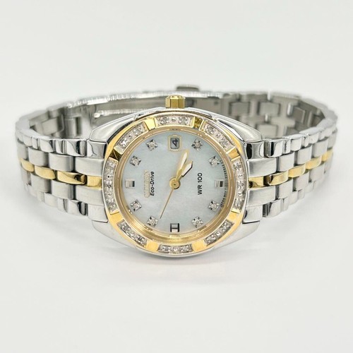 Citizen Eco-Drive E011-S066441 Analog Solar Watch Women Belt Length 15.5cm 6.1" - Picture 15 of 24