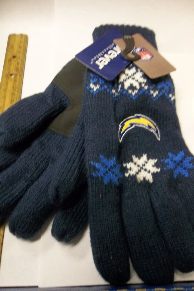 LUVAS San Diego Chargers futebol americano NFL Lodge tamanho adulto jogo festa de inverno tampa traseira - Imagem 2 de 4