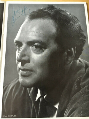 Will Quadflieg  Autogrammkarte 1963 Original Signiert Programmheft Hebbel