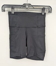 Lululemon Women's 0 Black Fast Free Short 6" *Non-Reflective Bike