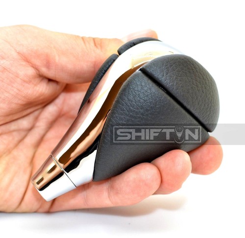 Black Leather Chrome Gear Shift Knob Lexus ES350 GS450h IS350 IS250 LS600h RBCH - Picture 7 of 12