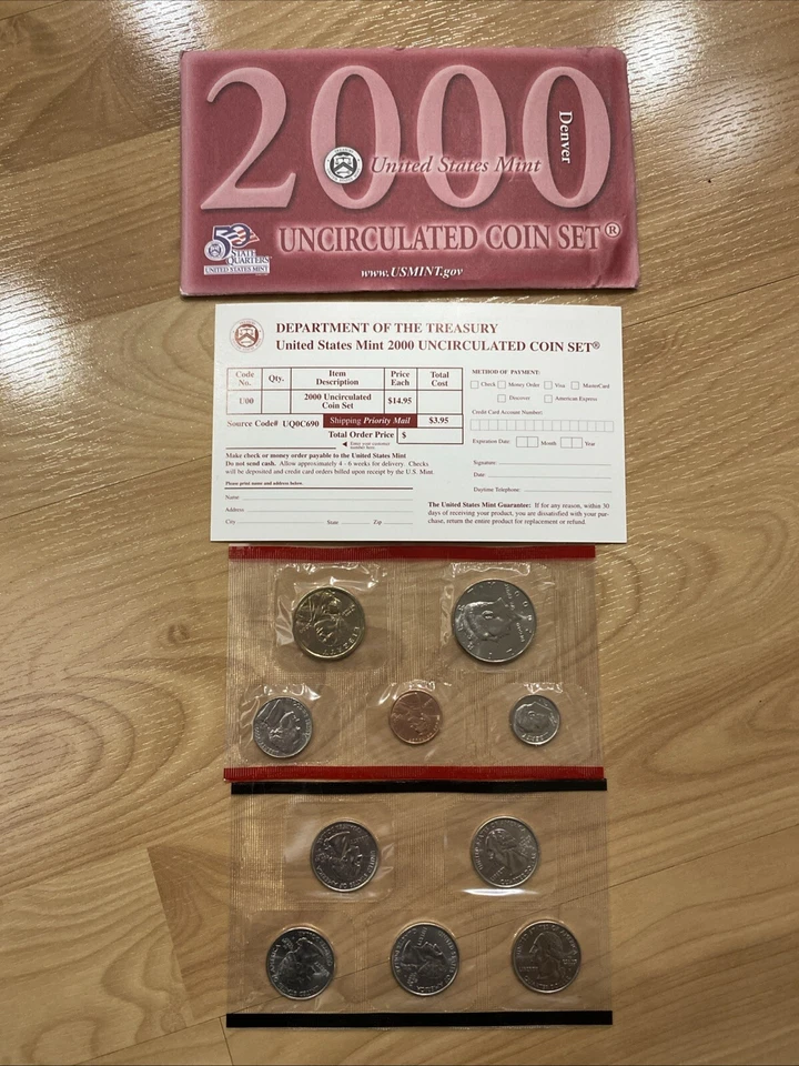 2000 Denver United States Mint Uncirculated Coin Set - Image 2 of 4