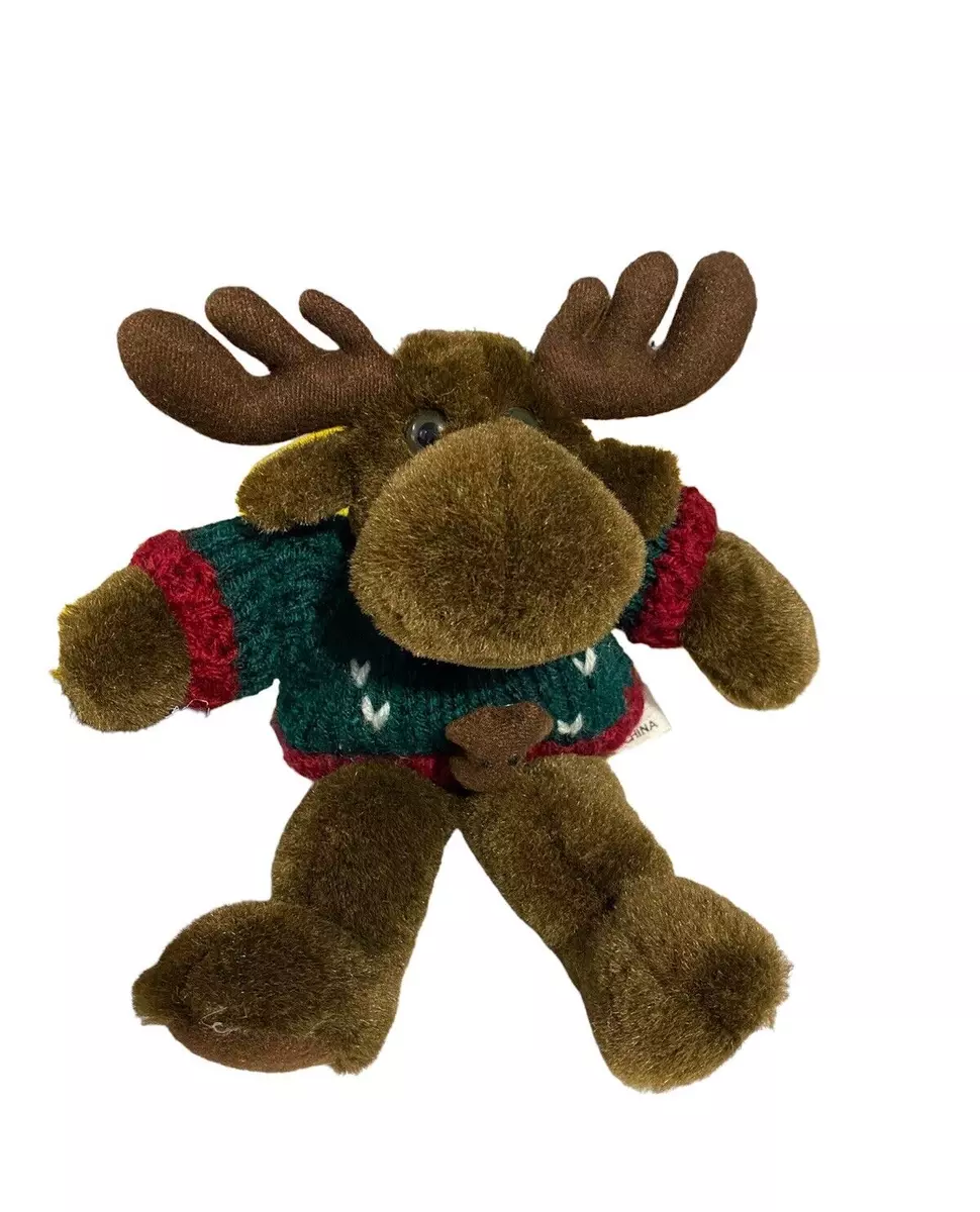 10 Vaughn Moose Green Sweater Plush Stuffed Animal Exclusive