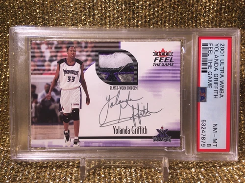 Yolanda Griffith Sacramento Monarchs 2001 ultra WNBA All Star 4 Color patch PSA