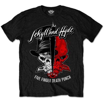 OFFICIAL LICENSED - FIVE FINGER DEATH PUNCH - JEKYLL & HYDE T SHIRT METAL FFDP
