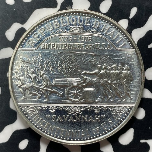 1976 Haiti US Assay Office 3x Coin Silver Proof Set Lot#B2063 With Case & COA - Picture 8 of 11