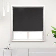 NEW, Roller Window Shades,100% Blackout UV Protection 38”x72” #BD2724-389G