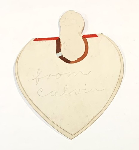 Biglietto di San Valentino circa anni '40 ragazzo pilota aerei pressofusi pieghevole - Foto 2 di 4