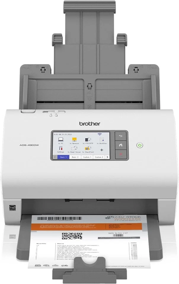 Brother ADS-4900W High-Speed Wireless Desktop Scanner, Used- Tray broken - Image 3 of 4