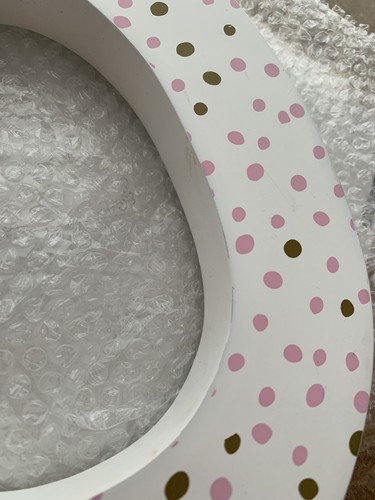 Decorative Wooden Wall Monogram~ Initial Letter "O” Polka Dots~Pier One~ NWT - Picture 4 of 10