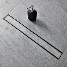 Neodrain 24" Linear Shower Drain - Modern Design, Stainless Steel, Tile Insert G