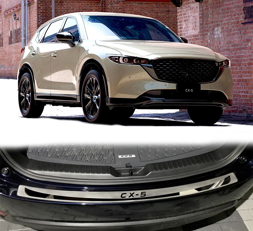 For 2021 Mazda CX5 CX-5 Car Accessories Rear Bumper Cover Protector Trim Sticker