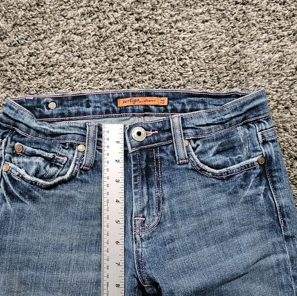 Vertigo Paris Jeans Women's Bootcut Flare Casual Women's 27 Blue — 第 4/4 张图片