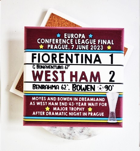 West Ham 2 v 1 Fiorentina, 2023 Conference League Finale, West Ham Marble Coaster - Bild 2 von 5