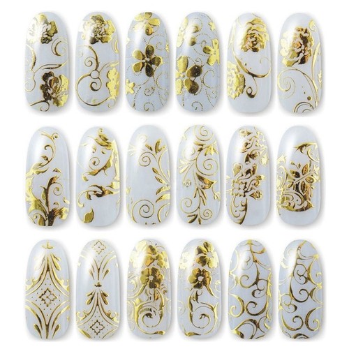 108Pcs 3D Silver Flower Nail Art Stickers Decals Stamping For DIY Decoration DW - Picture 4 of 14