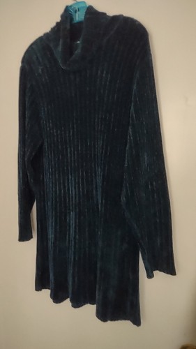 Autumn Classy Nieman Marcus Wool Knit Tunic/Dress Dark Blue Size M (or L) - Picture 4 of 11