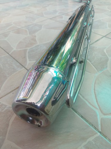 HONDA SUPER CUP C50-C70-C700-900 EXHAUST MUFFLER HMGK4+GUARD GENUINE NOS JAPAN - Picture 3 of 7