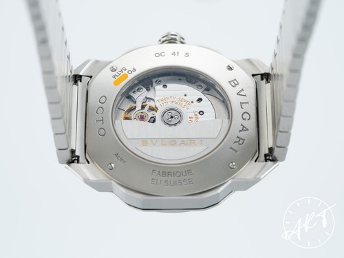*Raro* Reloj Automático Bvlgari Octo Roma Esfera Azul 41mm 102856 con Caja - Imagen 5 de 6