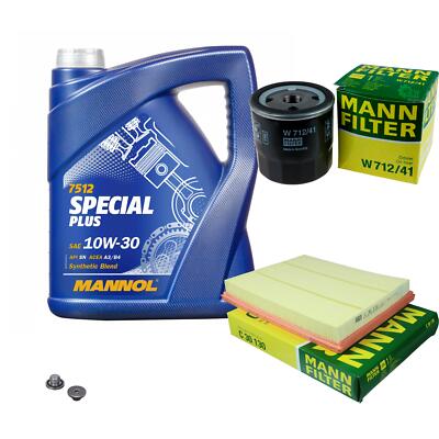 MANN Inspektionspaket 5 L MANNOL Special Plus 10W-30 für Opel Astra G CC 2.0