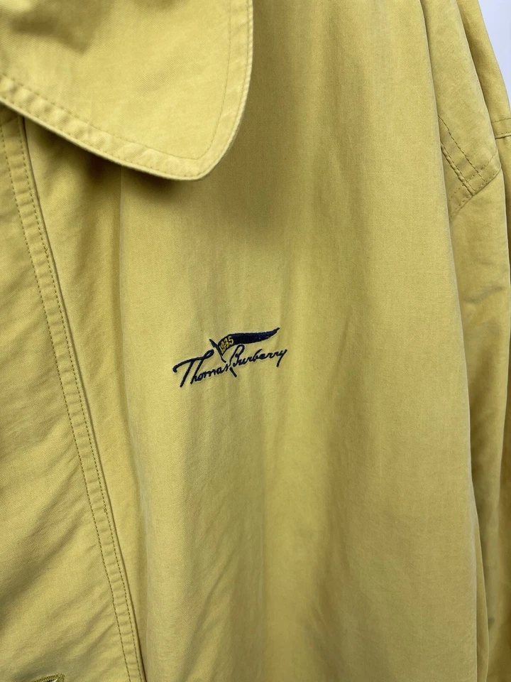 Chaqueta Thomas Burberry Talla XXL Vintage Años 90 Amarilla Foto 3 de 4