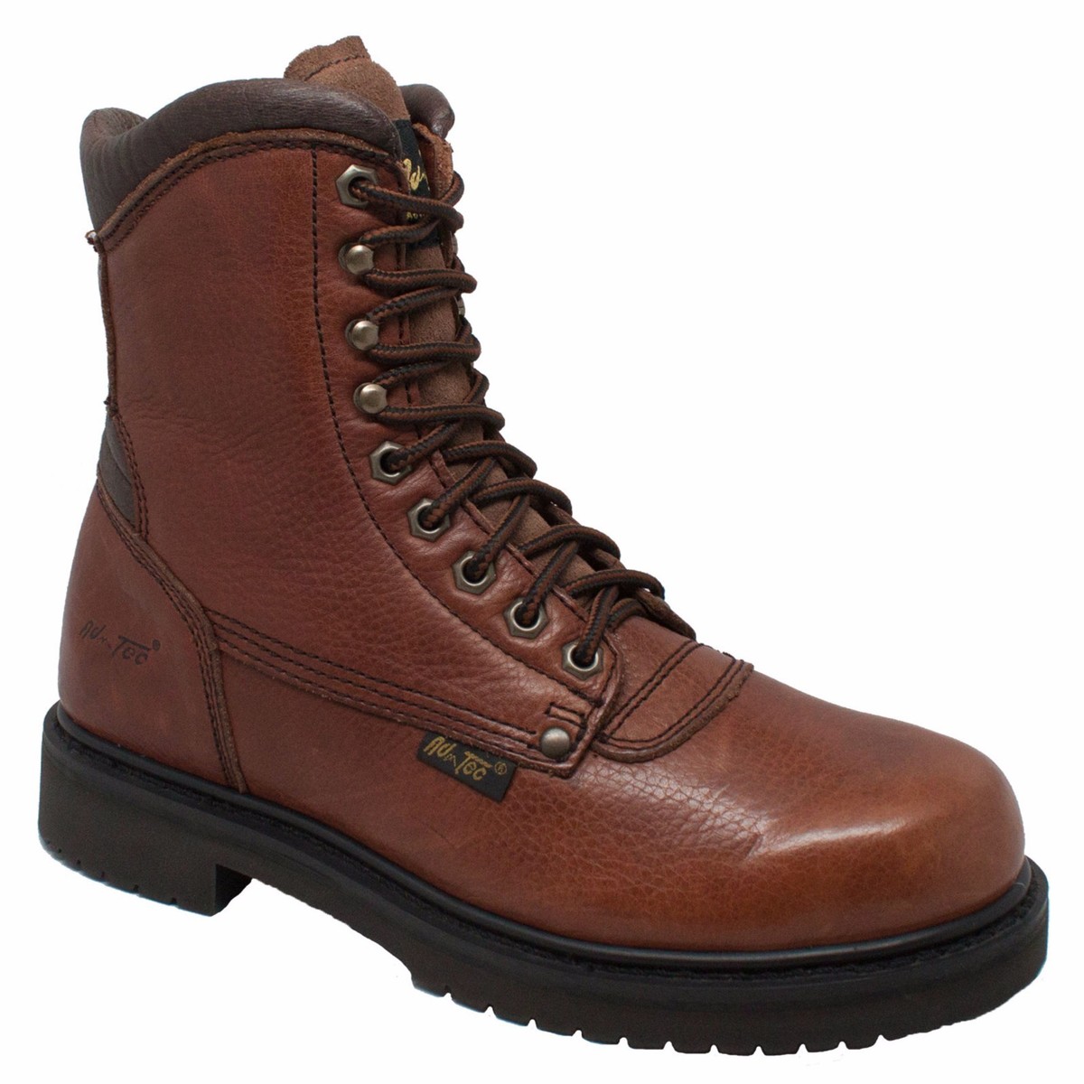 Men\'s Brown Lace-Up Work Boots with Cushioned Outsole The Marin Unlined (Soft Toe) | 6 main image 2