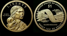 2010 S  Proof Native American Dollar Coin from U.S Mint Set